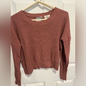 Crop Backless Sweater